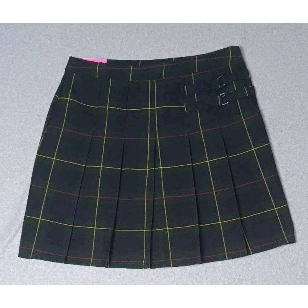 NWT! French Toast Academic Plaid Skort Youth Girl Size 20 1/2 Plus Green...
